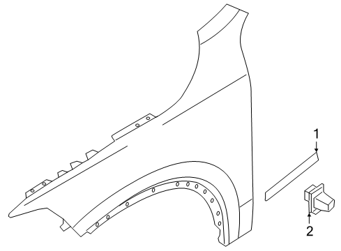2024 Volvo S90 Exterior Trim - Fender