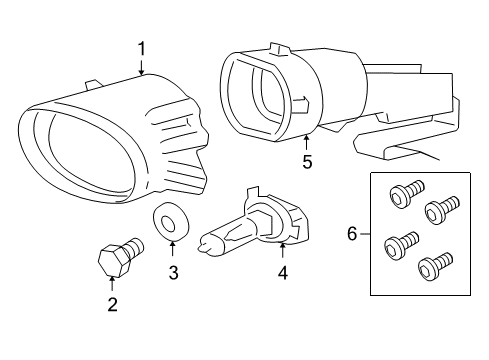 2007 Volvo C70 Bulbs Diagram