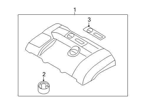 2008 Volvo S80 Engine Appearance Cover Diagram