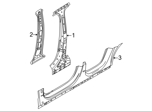 2025 Volvo EX30 Center Pillar & Rocker