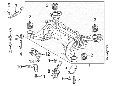 2018 Volvo V90 Cross Country Suspension Mounting - Rear Diagram