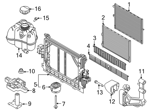 2025 Volvo EX90 Radiator & Components
