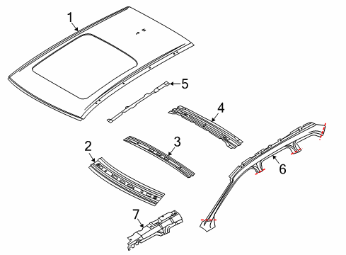 2012 Volvo XC60 Roof & Components