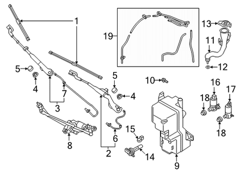 2026 Volvo EC40 Wiper & Washer Components