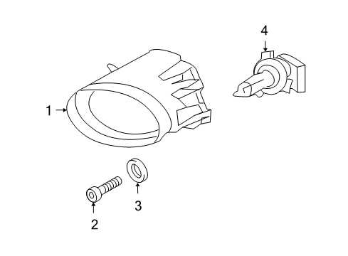 2010 Volvo C70 Bulbs Diagram