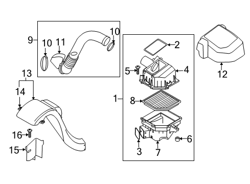 2011 Volvo XC90 Air Intake Diagram
