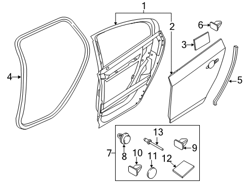 2016 Volvo S60 Door & Components Diagram 2