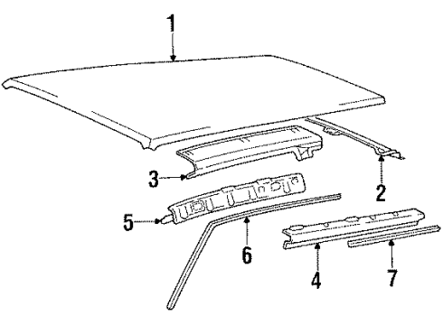 1991 Volvo 240 Roof & Components