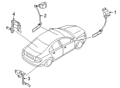2008 Volvo S80 Electrical Components Diagram