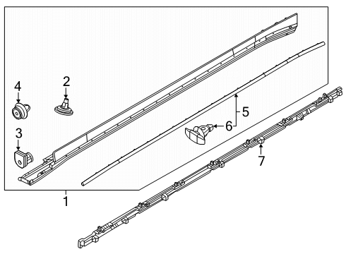 2025 Volvo EX90 Exterior Trim - Pillars