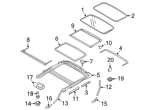2016 Volvo S60 Sunroof Diagram
