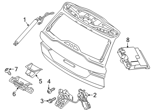 2025 Volvo V60 Lift Gate - Lock & Hardware