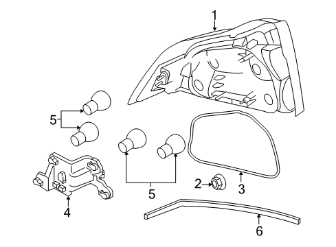2010 Volvo S80 Tail Lamps Diagram