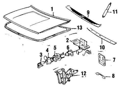 1987 Volvo 244 Trunk Diagram