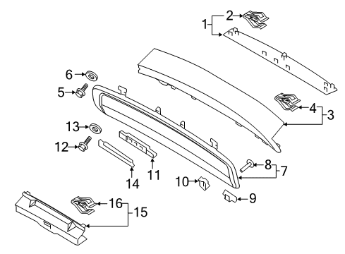 2024 Volvo V90 Cross Country Interior Trim - Lift Gate