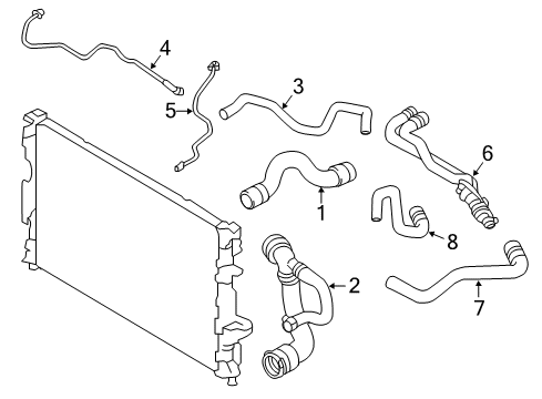 2015 Volvo V60 Hoses, Lines & Pipes Diagram