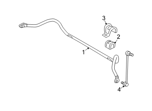 2011 Volvo S40 Stabilizer Bar & Components Diagram