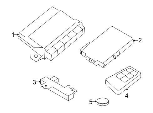 2010 Volvo XC60 Keyless Entry Components