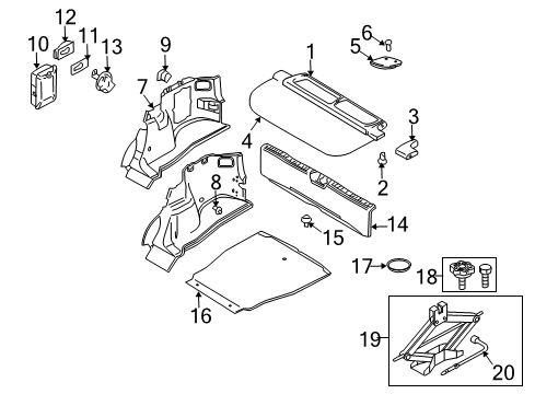2001 Volvo V40 Interior Trim - Rear Body