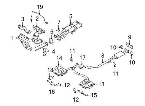 2007 Volvo S80 Exhaust Components Diagram