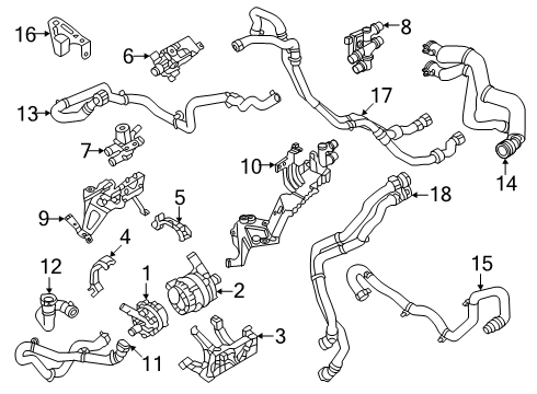 2024 Volvo C40 Recharge Hose Diagram for 32339740