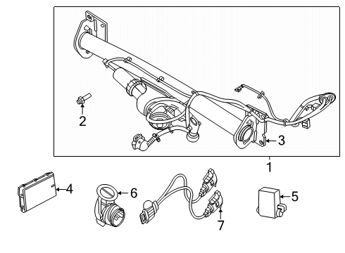 2025 Volvo EX90 Trailer Hitch Components