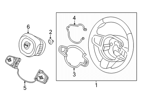 2021 Volvo S90 Steering Wheel & Trim Diagram