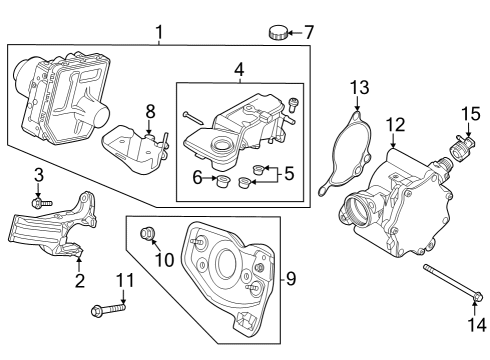 2023 Volvo S90 Hydraulic Unit Diagram for 36013399