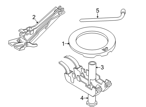 2000 Volvo S80 Spare Tire Carrier
