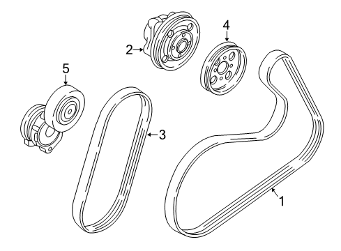 2016 Volvo XC70 Belts & Pulleys Diagram