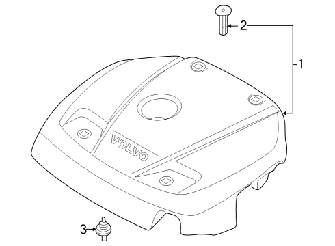 2024 Volvo S90 Engine Appearance Cover