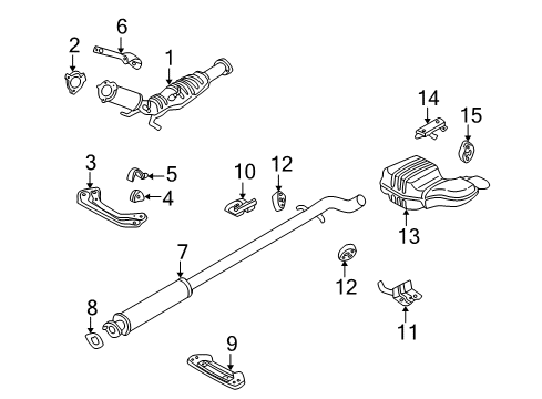 2002 Volvo V70 Exhaust Components Diagram