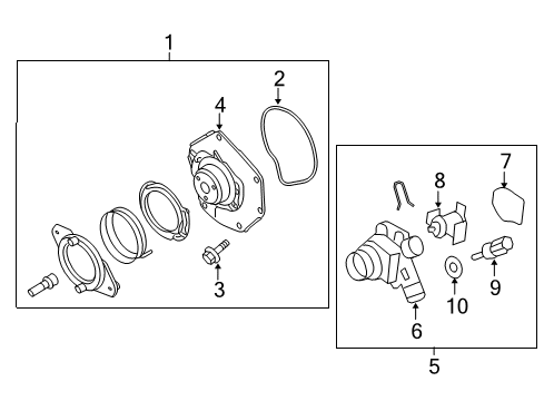 2012 Volvo XC60 Water Pump Diagram