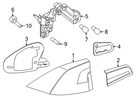 2017 Volvo S60 Cross Country Bulbs Diagram