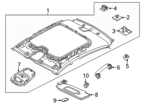2026 Volvo EC40 Interior Trim - Roof