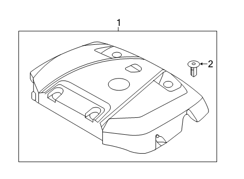 2017 Volvo V60 Engine Appearance Cover