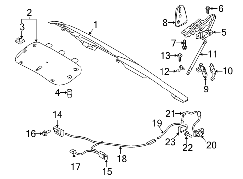 2024 Volvo V60 Cross Country Handle Diagram for 32277310