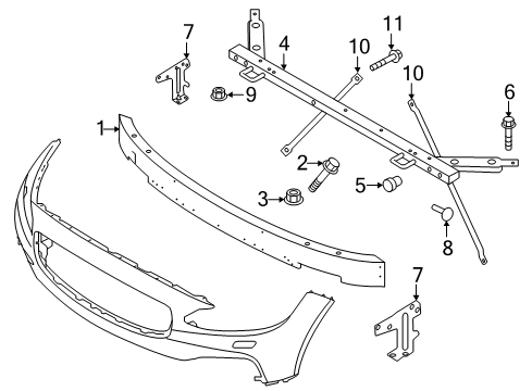 2019 Volvo S90 Bumper & Components - Front Diagram 2