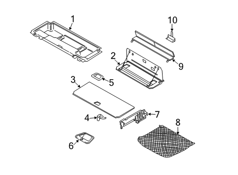 2012 Volvo XC90 Interior Trim - Rear Body