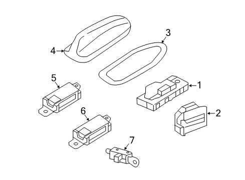 2024 Volvo XC90 Antenna & Radio Diagram