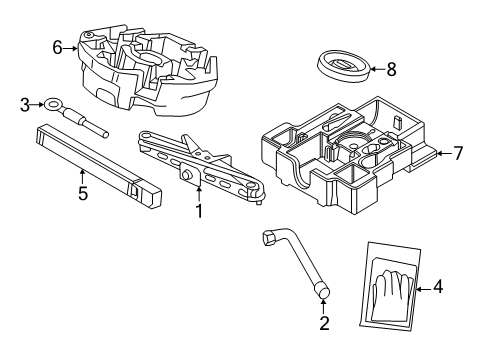 2024 Volvo S90 Jack & Components