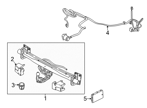 2020 Volvo V90 Trailer Hitch Components