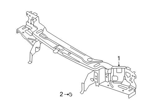 2012 Volvo XC90 Radiator Support