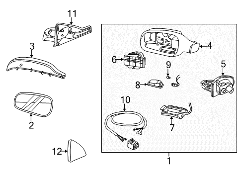 2004 Volvo S60 Mirrors Diagram