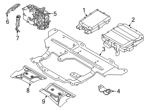 2022 Volvo V60 Protector, Driver Side Diagram for 31419409