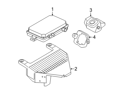 2015 Volvo V60 Parking Aid Diagram