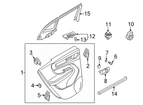 2026 Volvo EC40 Interior Trim - Rear Door