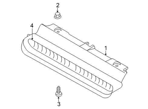 2000 Volvo V70 High Mount Lamps