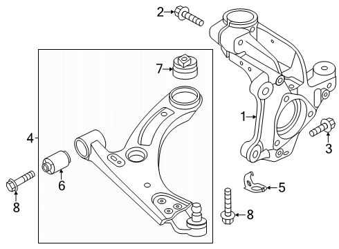 2026 Volvo EC40 Front Suspension Components