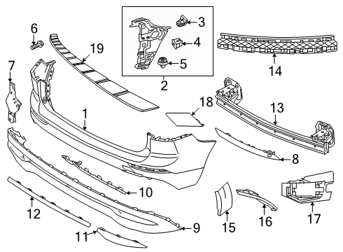 2022 Volvo XC60 Bumper & Components - Rear